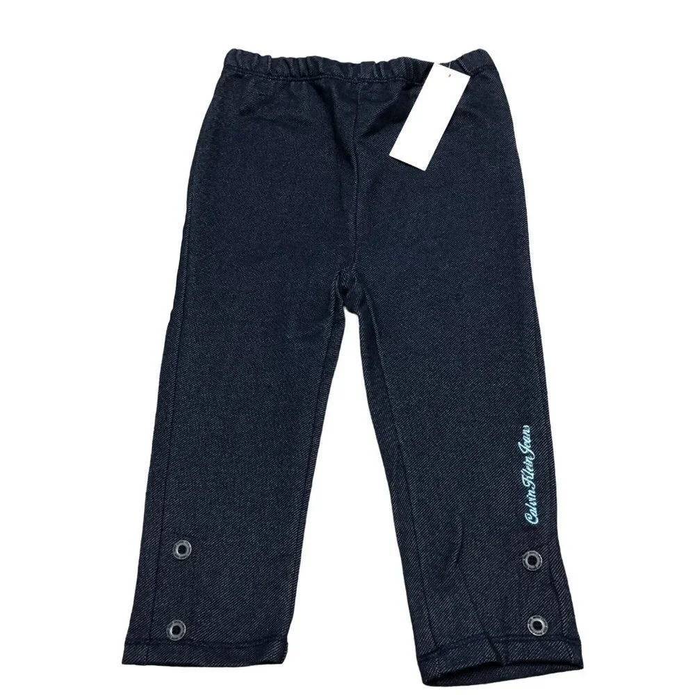CALVIN KLEIN JEANS  GIRLS TWO PIECE SETS‎ DRESS & LEGGINGS SIZE 4T NEW WITH TAG